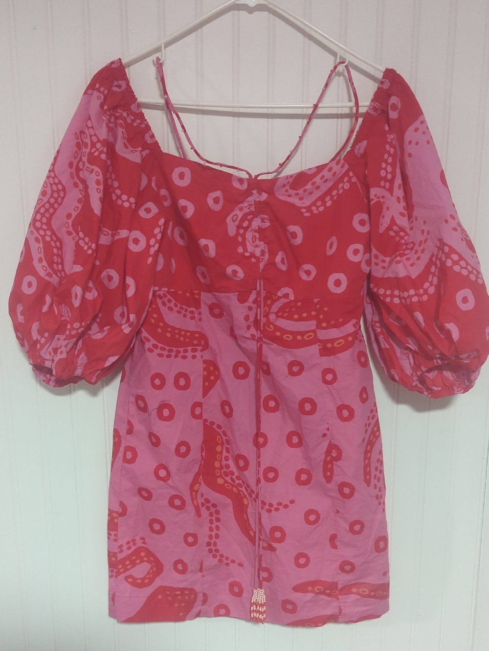 Farm Rio Octocool Puff Sleeve Mini Dress - Picture 2 of 7